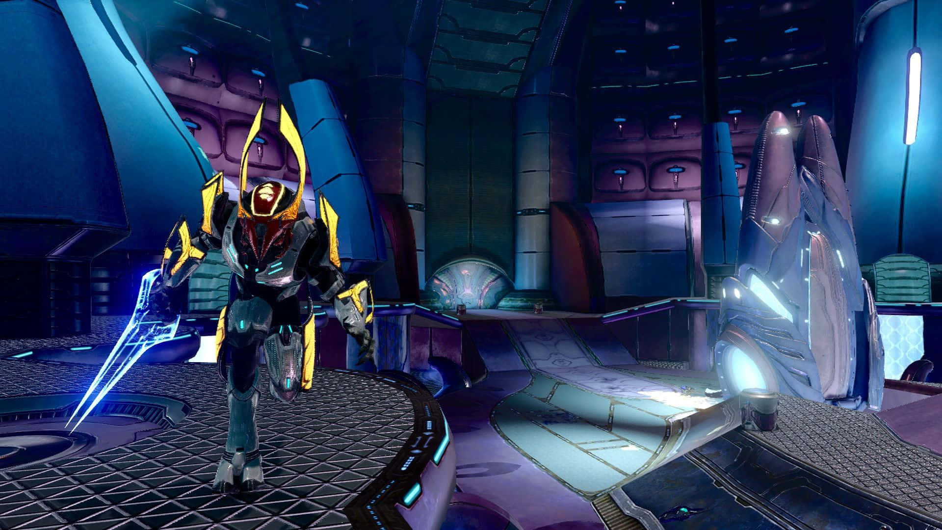 Deteniendolo Imparable: La Imponente Espada De Energía De Halo. Fondo de pantalla