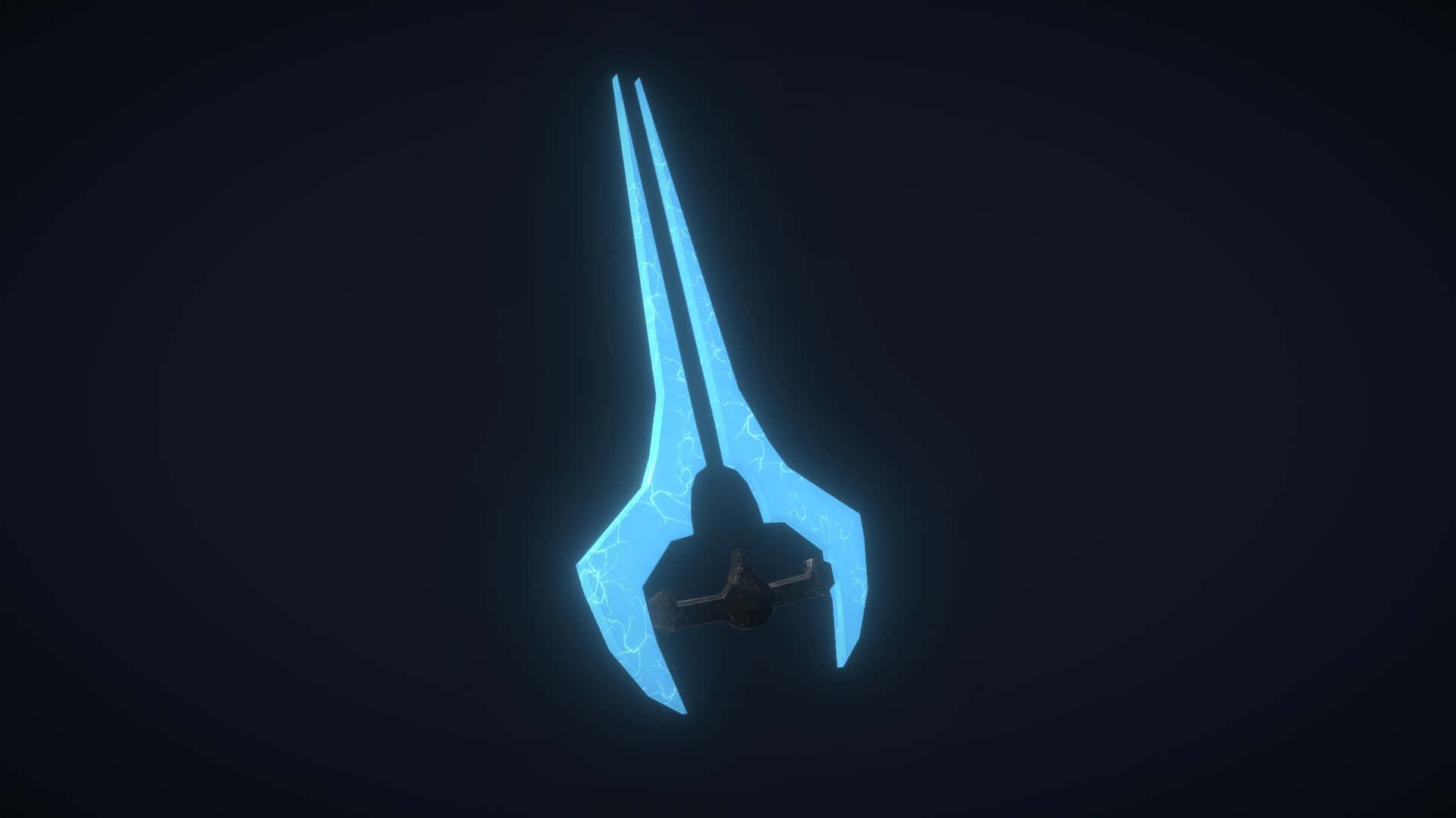 Unapoderosa Espada De Energía De Halo Empuñada Por Un Spartan. Fondo de pantalla