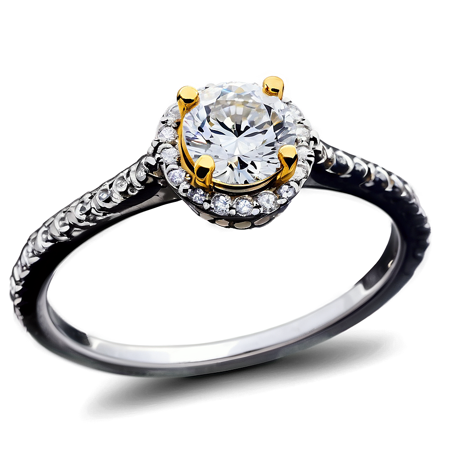 Halo Engagement Rings Png 06122024 PNG