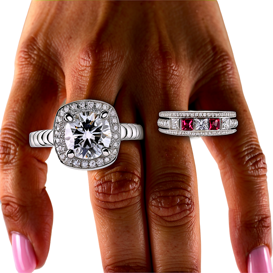 Halo Engagement Rings Png Ycf76 PNG