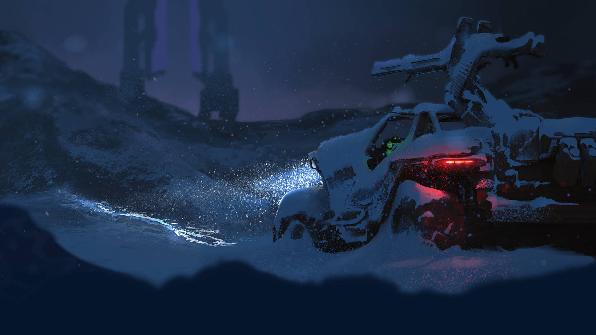 Halo Infinite 4k Snow Wallpaper