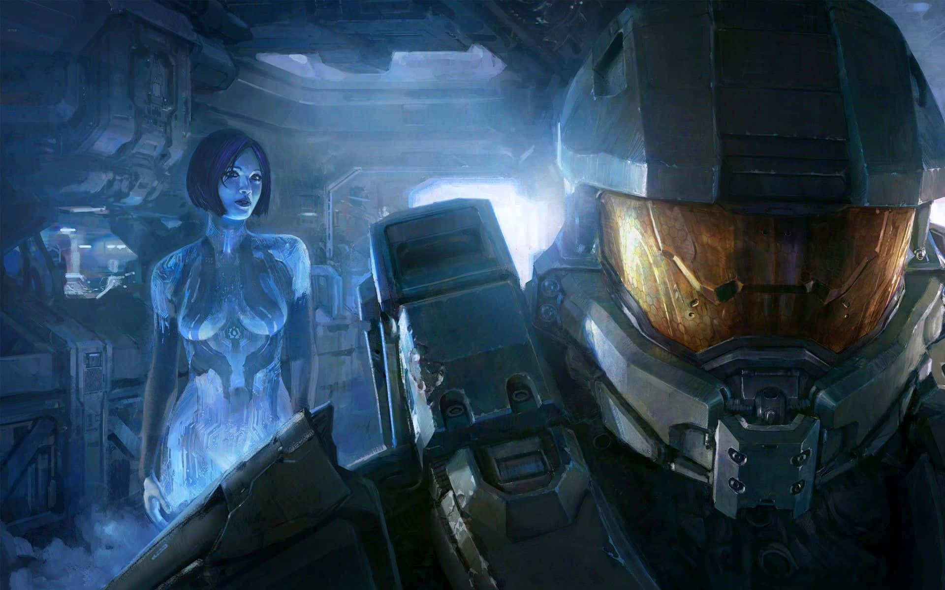 Halo Master Chief Lovely Lady Wallpaper