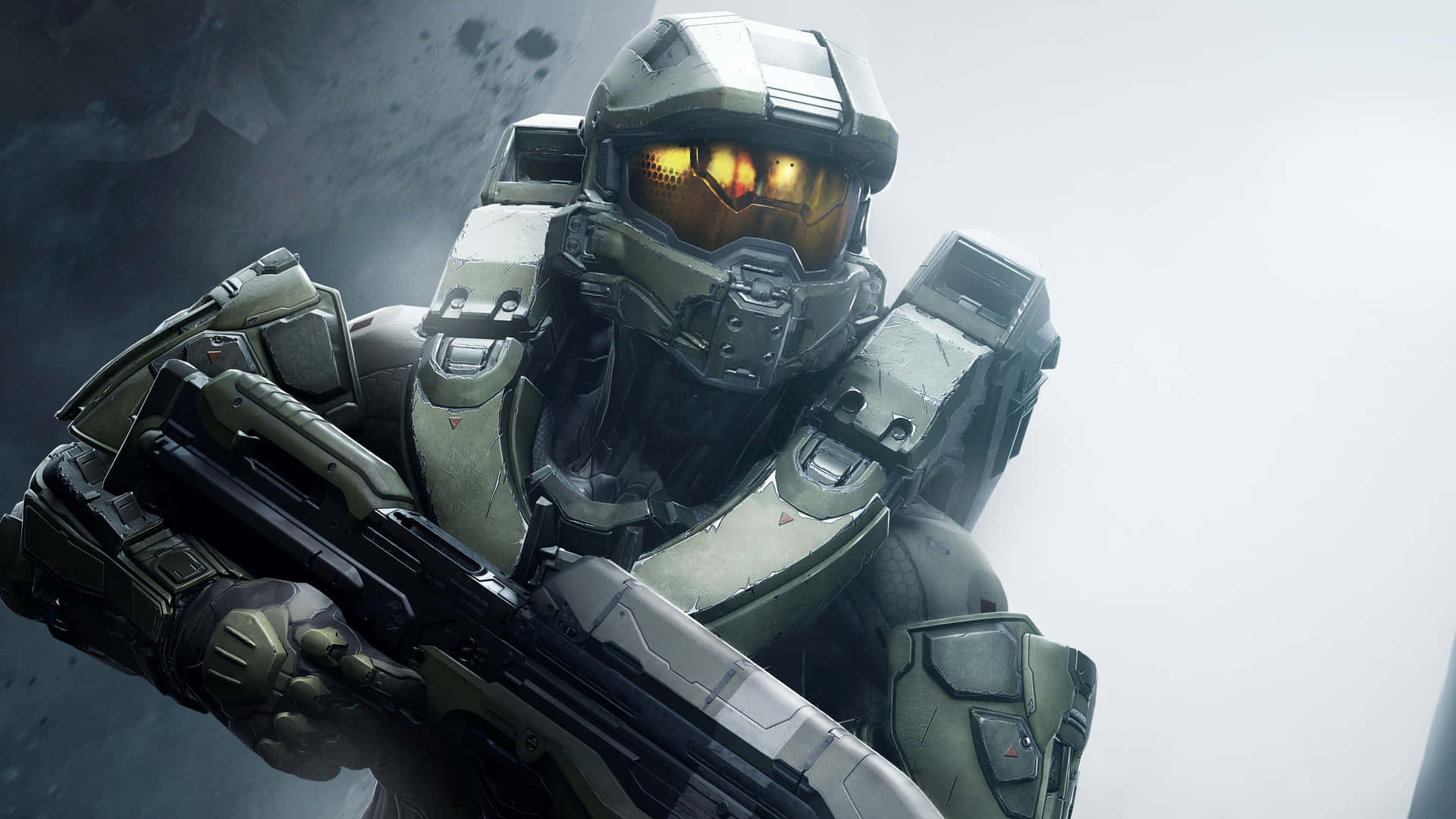 Halo Master Chief Wielded Weapon Wallpaper