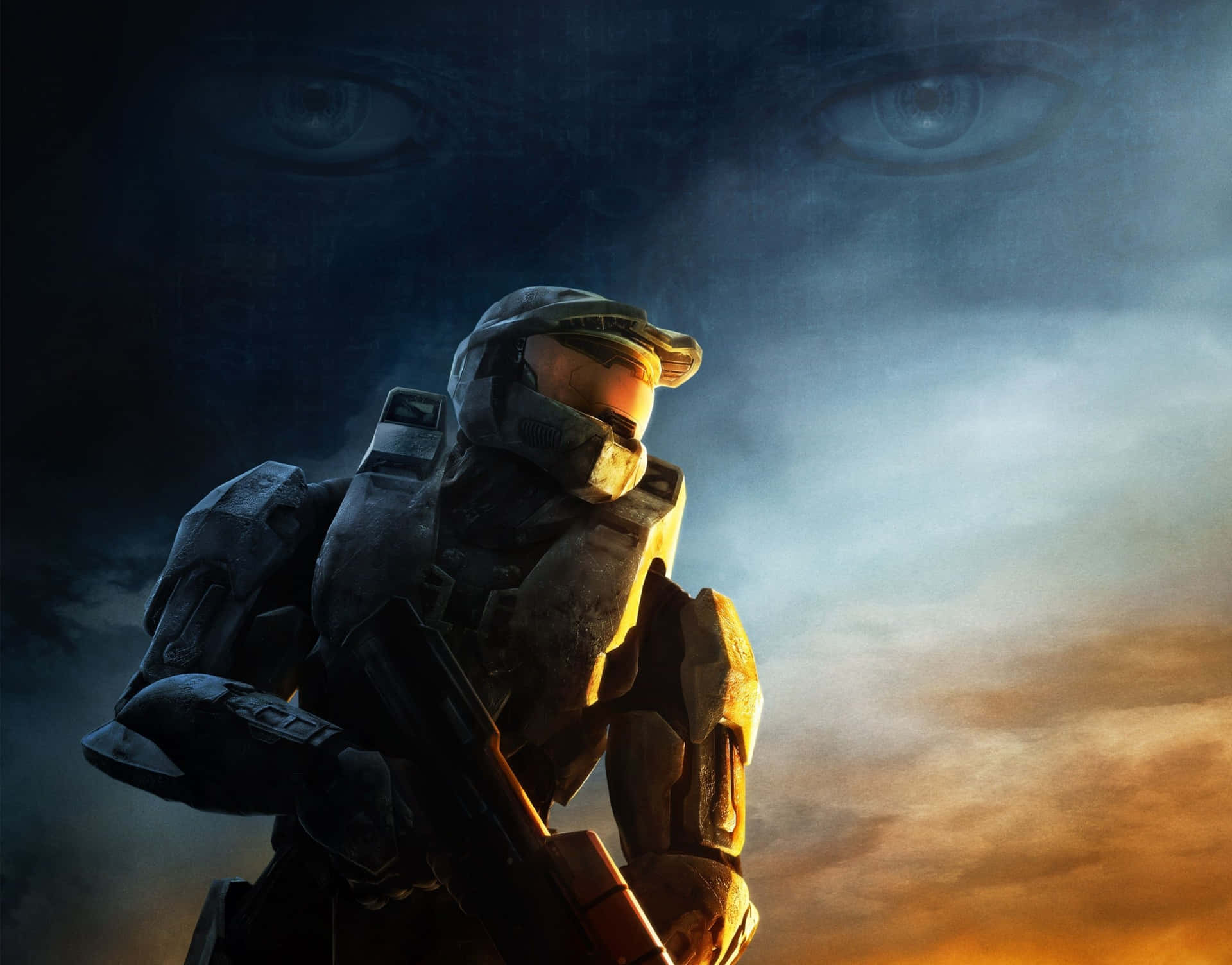 Masterchief Kämpft Gegen Die Covenant In Halo Wallpaper
