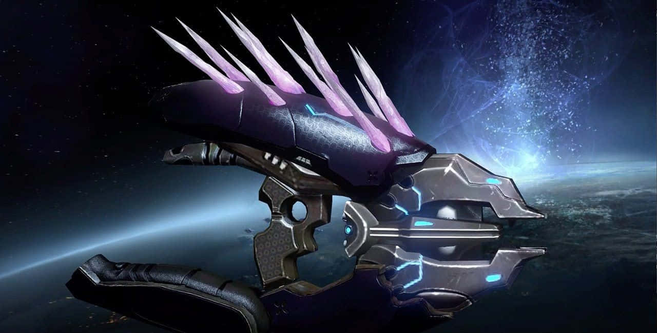 Halo Needler: An Iconic and Deadly Alien Weapon Wallpaper