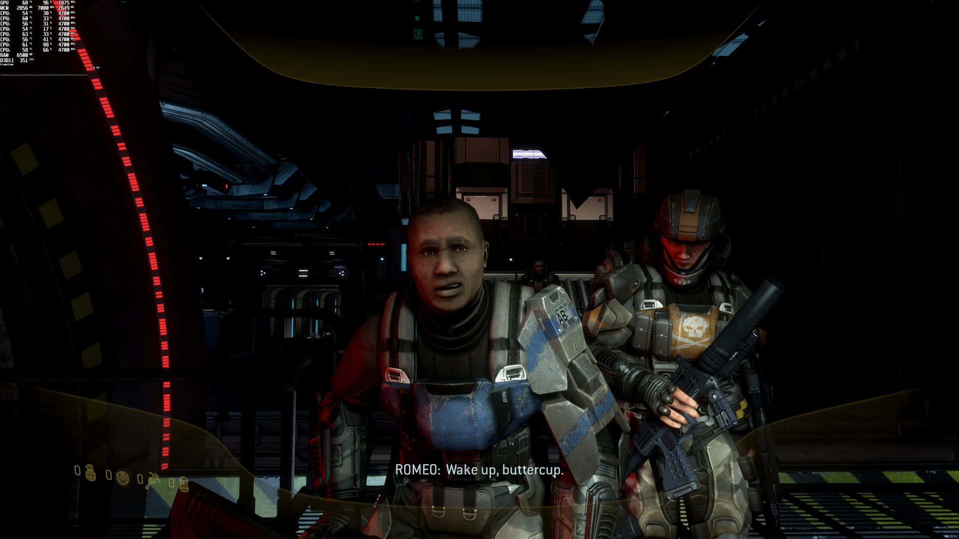 A Screenshot Of A Game With Two Men In Uniform Wallpaper