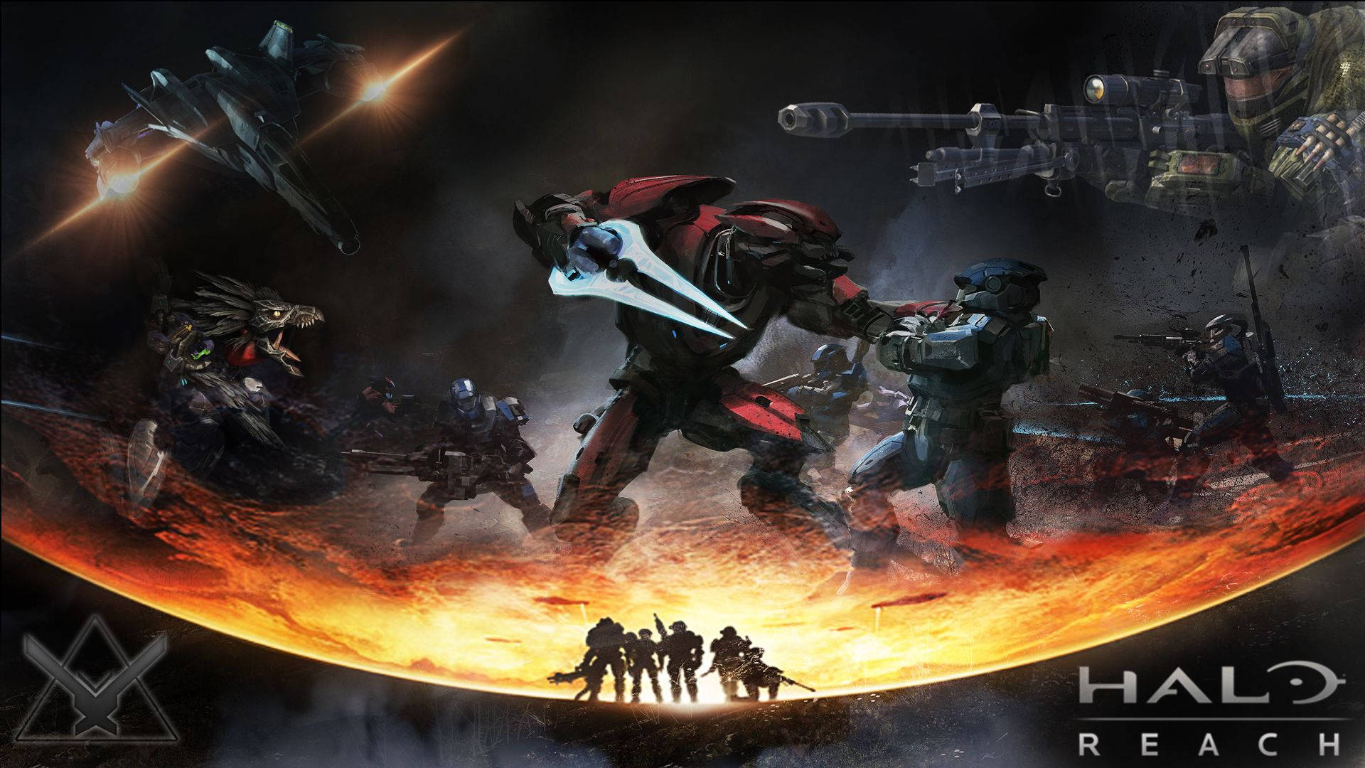 A daring battle awaits in Halo Reach Wallpaper