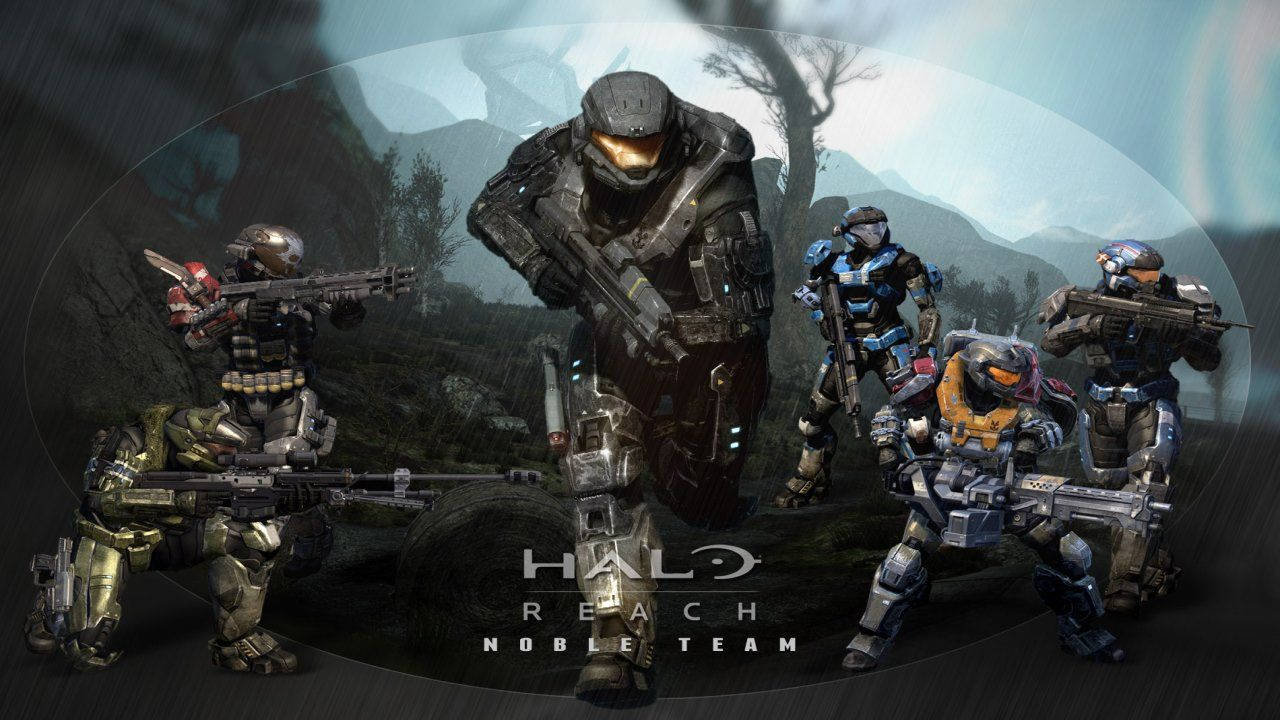 “Fight through a universe of violence in Halo Reach!” Wallpaper