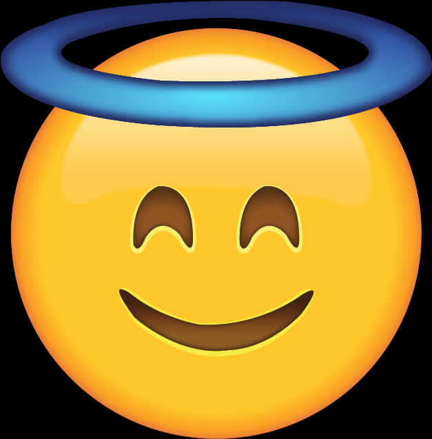 Halo Smiley Emoji PNG