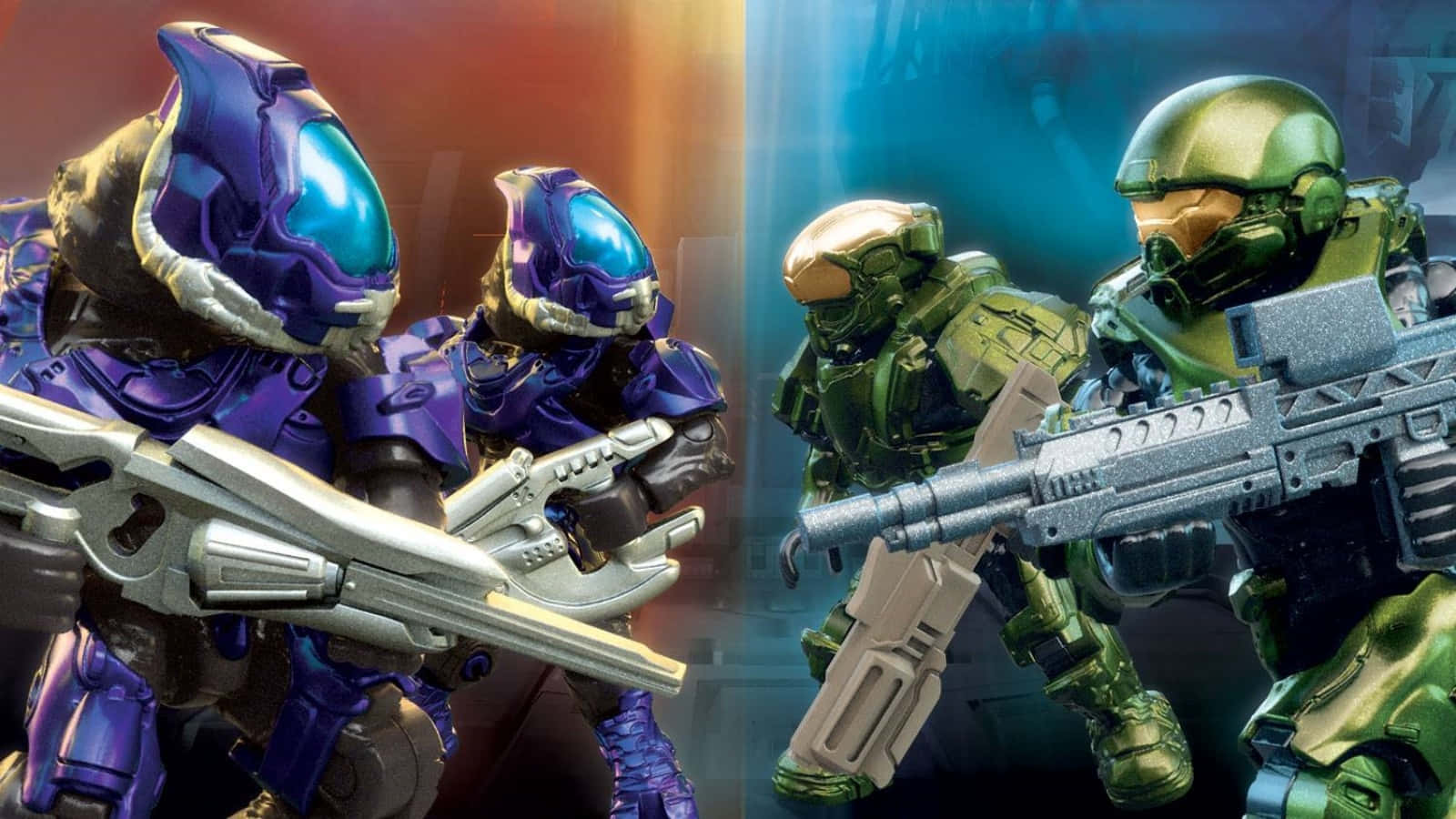 Legendary Halo Spartans Ready for Battle Wallpaper