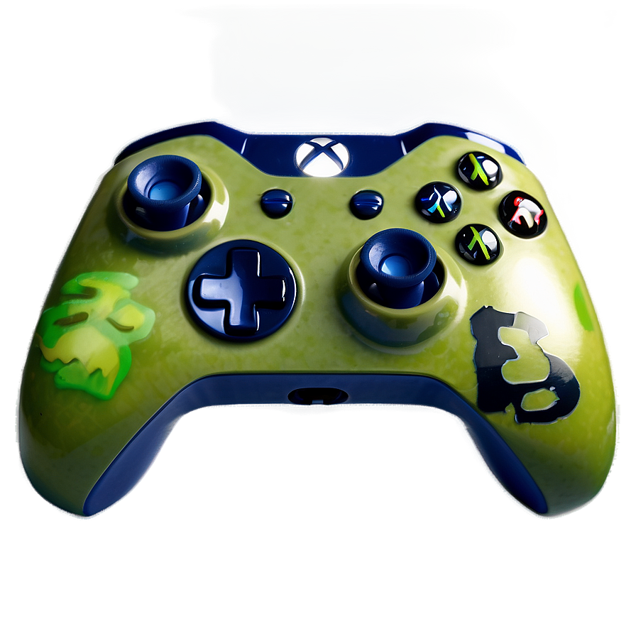 Halo Themed Xbox Controller Png 05252024 PNG