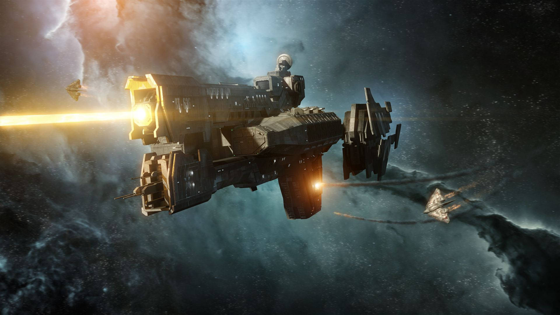 A Halo-branded Weapon in Space Wallpaper