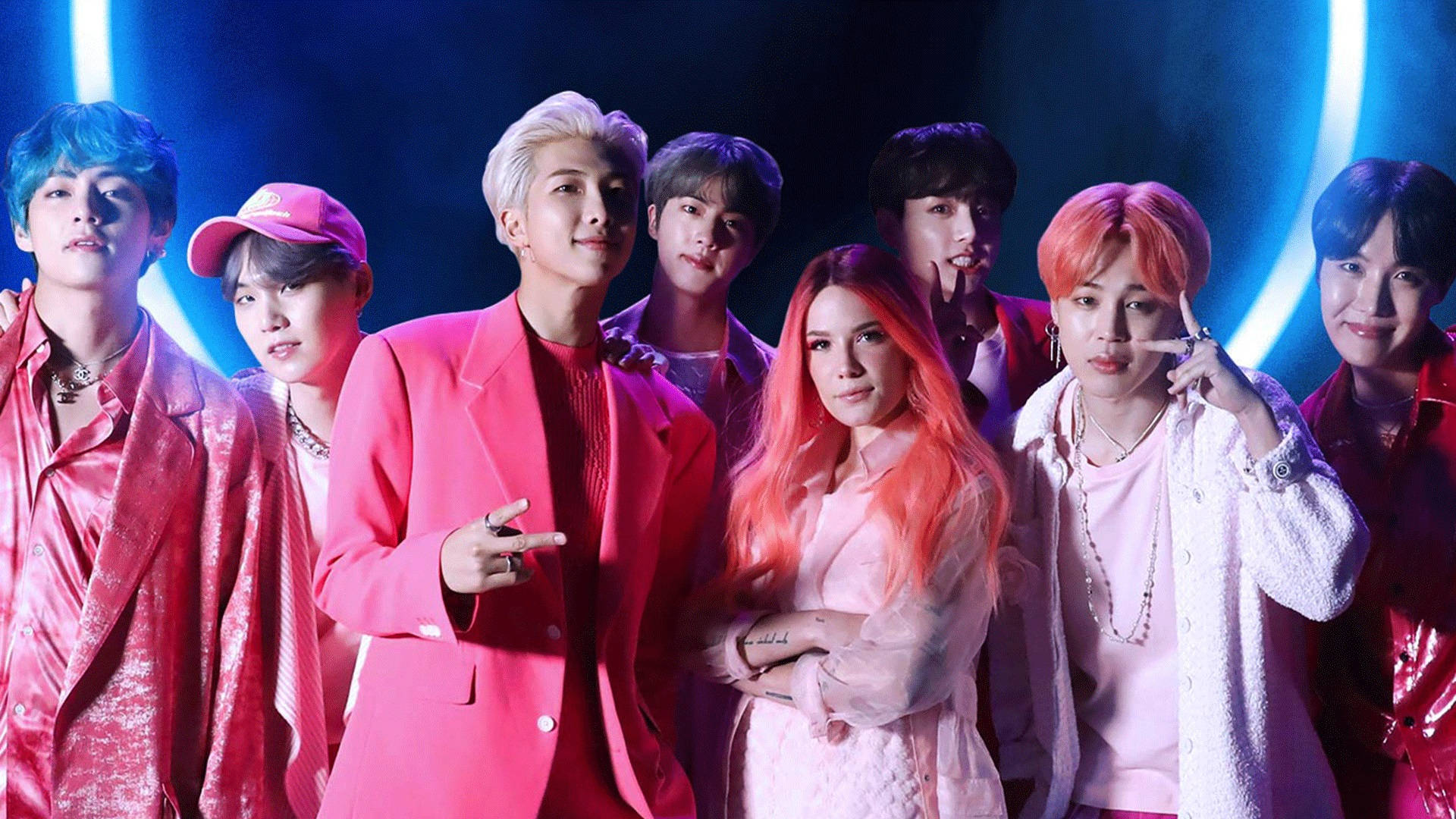 Halsey Boy With Luv Wallpaper