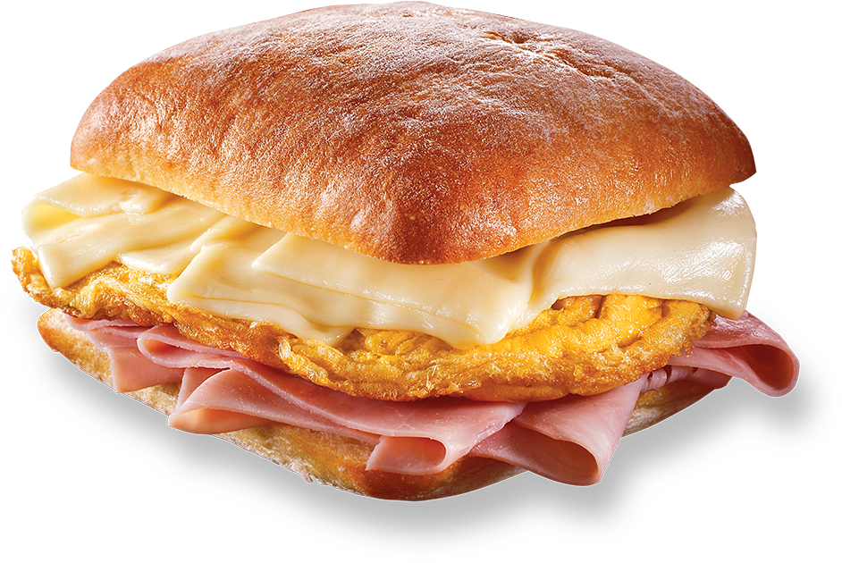 Ham Cheese Omelette Sandwich PNG