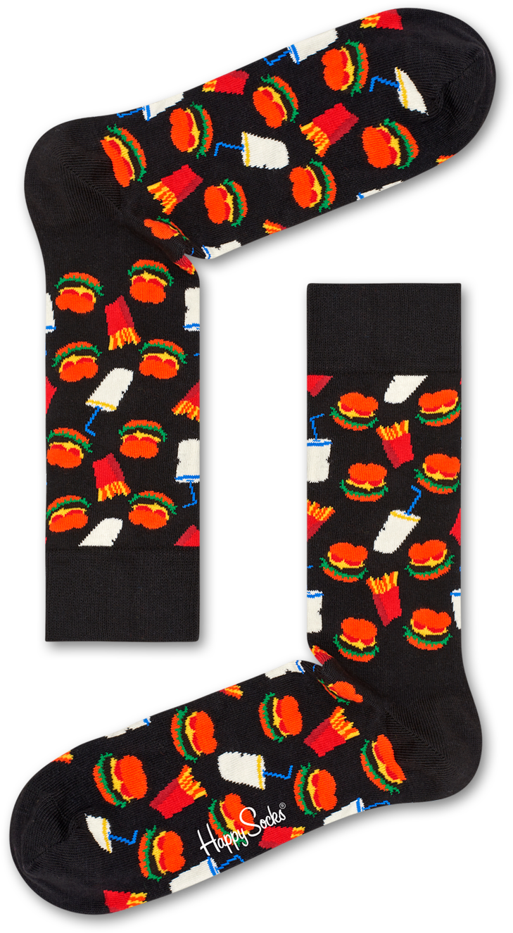 Download Hamburger Pattern Socks | Wallpapers.com