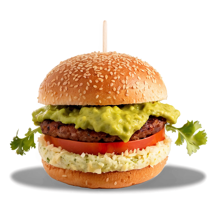 Hamburger With Guacamole Png 71 PNG