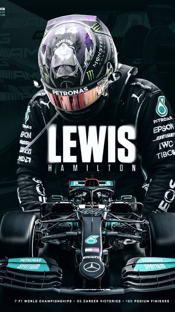 Lewishamilton Firar Sin Rekordbrytande Sjunde F1 Världsmästerskapstitel. Wallpaper