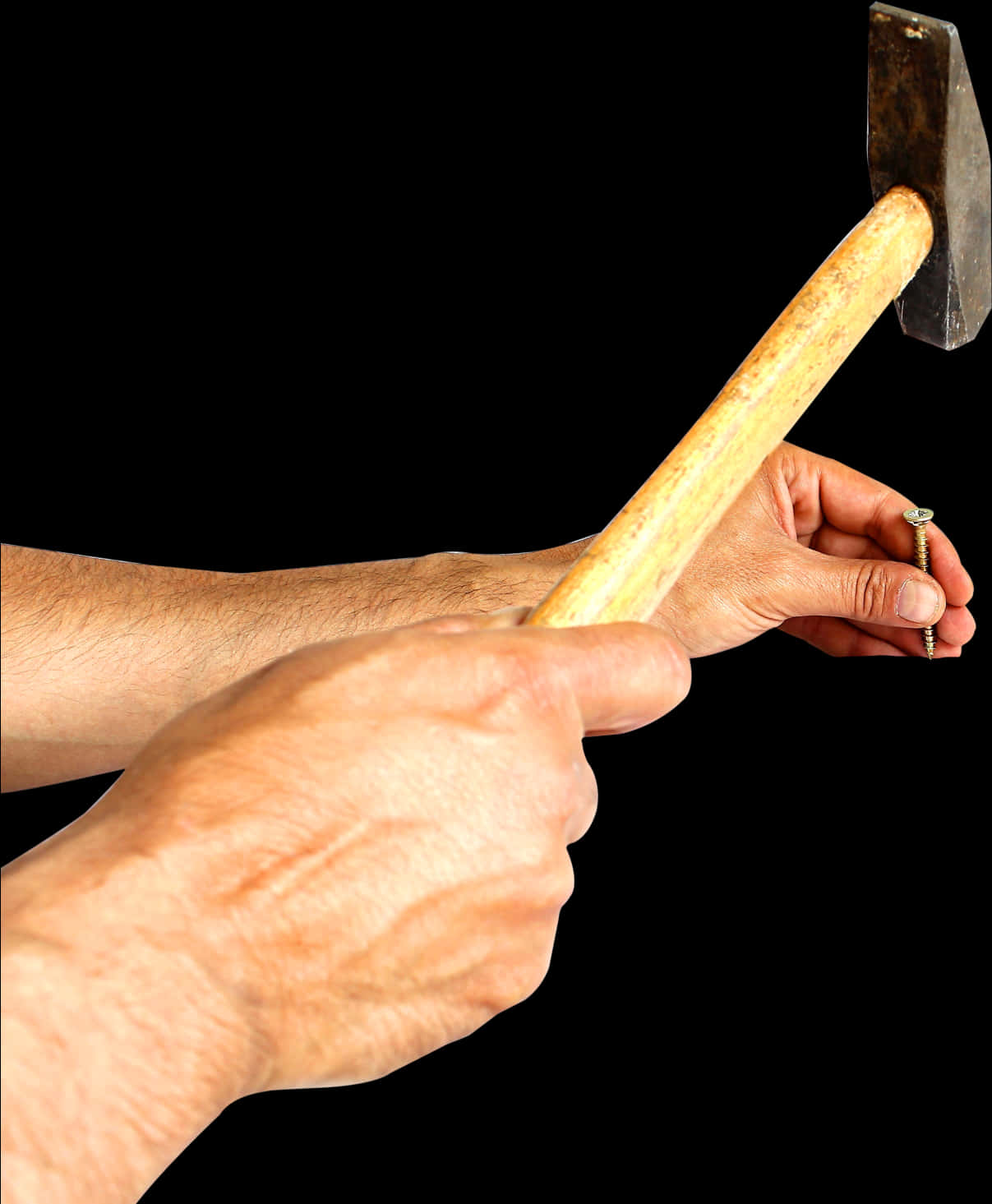 Hammerand Nail Action PNG