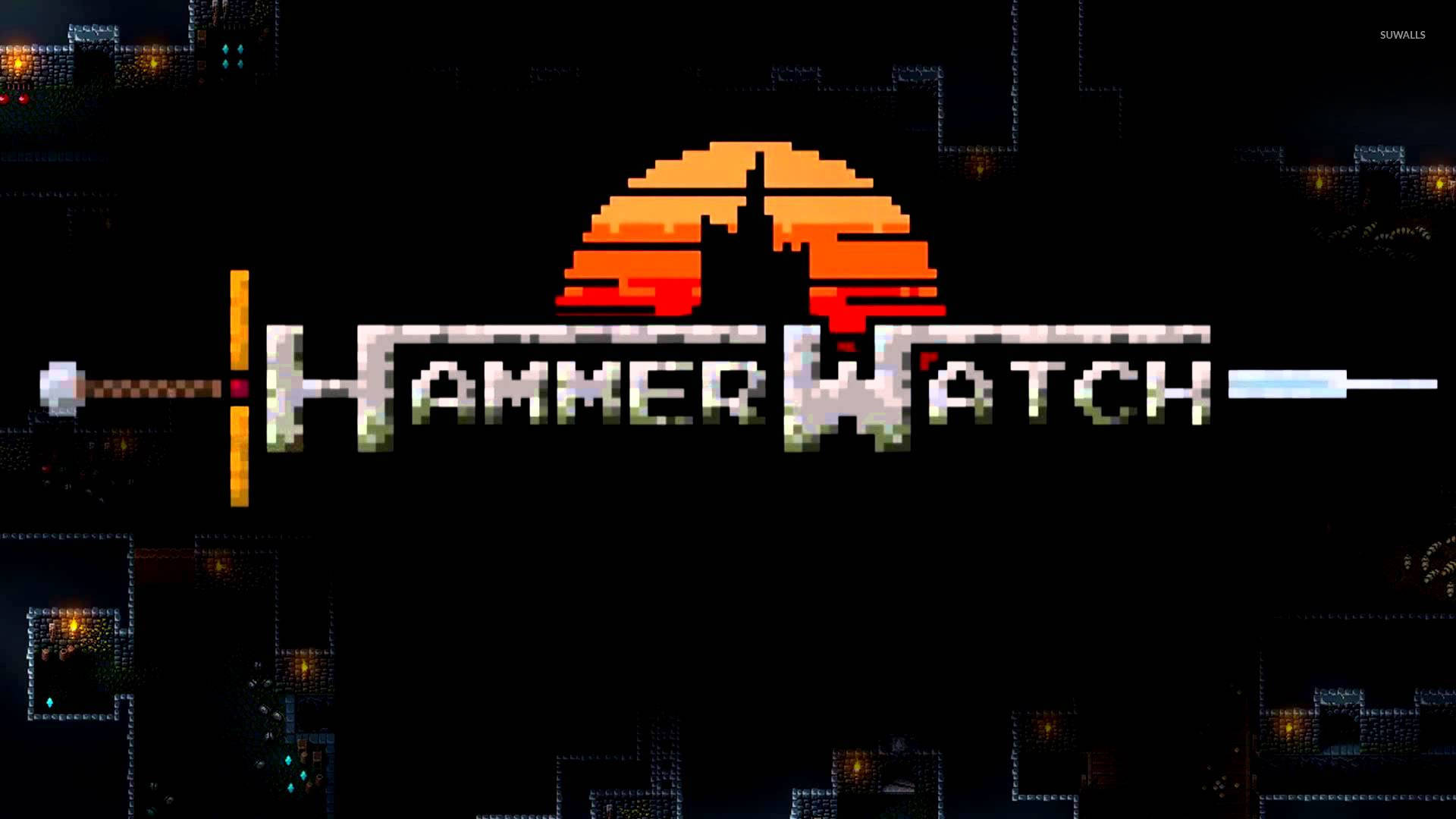 Hammerwatch Pixel Logo Wallpaper