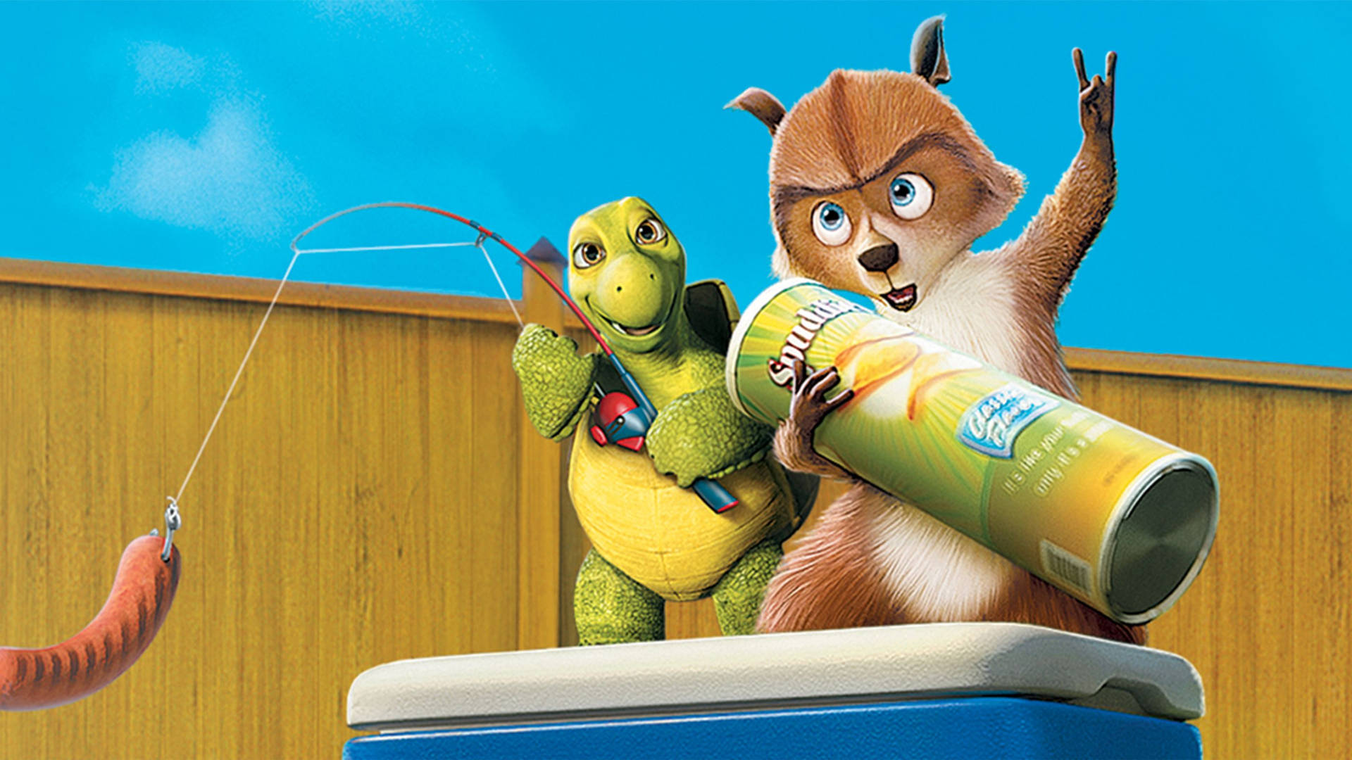 Hammy And Verne Over The Hedge Wallpaper
