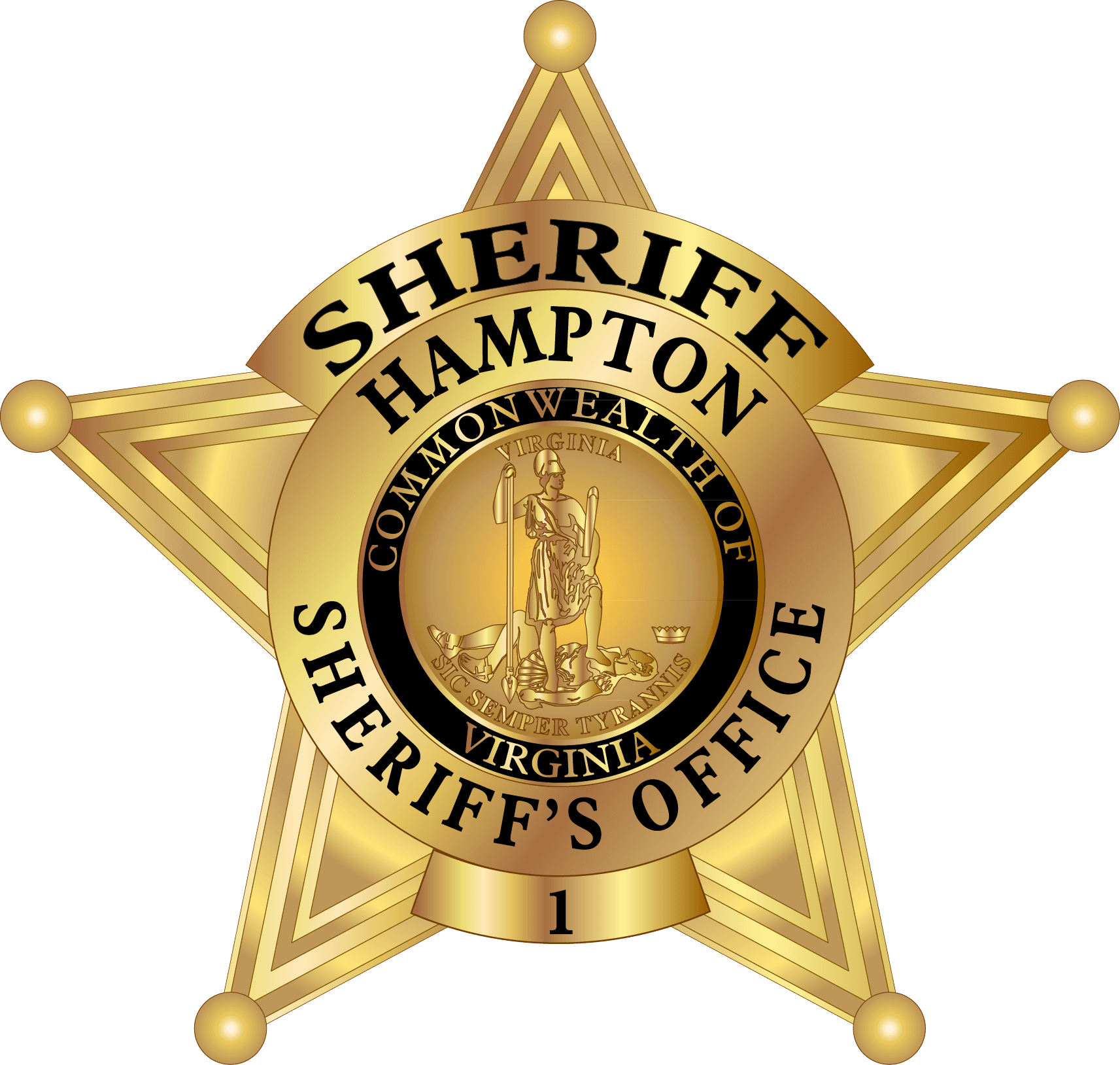 Hampton Virginia Sheriffs Office Badge PNG