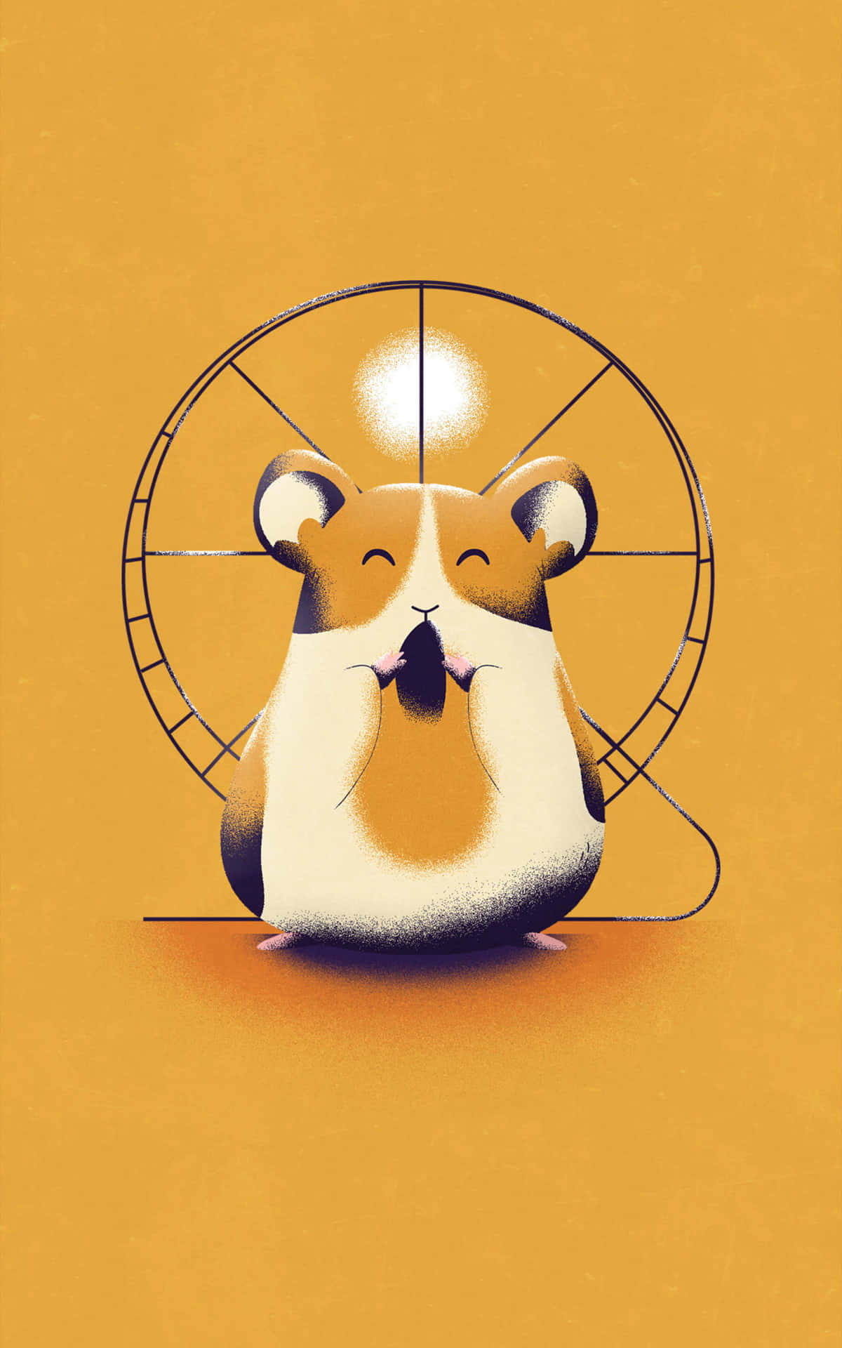 Einniedlicher, Flauschiger Hamster, Der Neugierig Herumschaut. Wallpaper