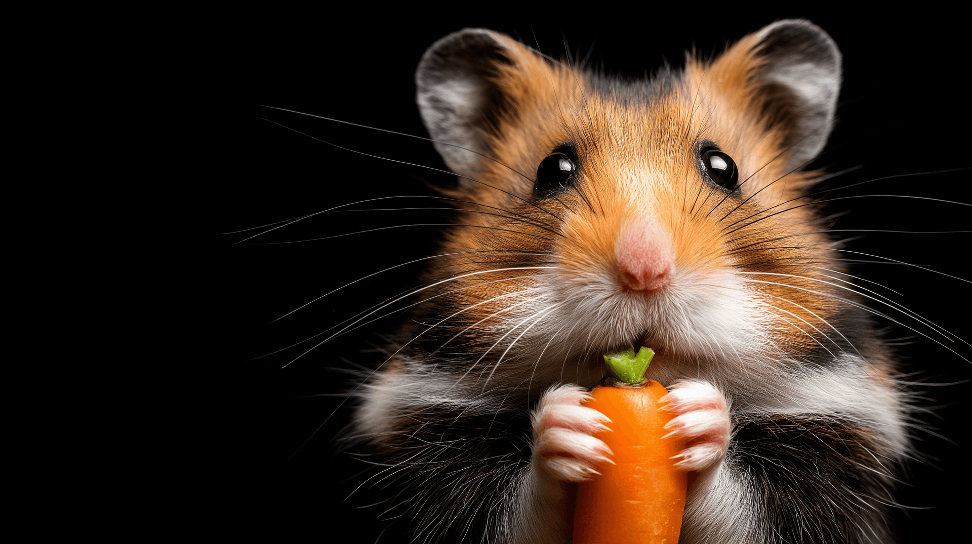 Hamster Eating Carrot Wallpaper