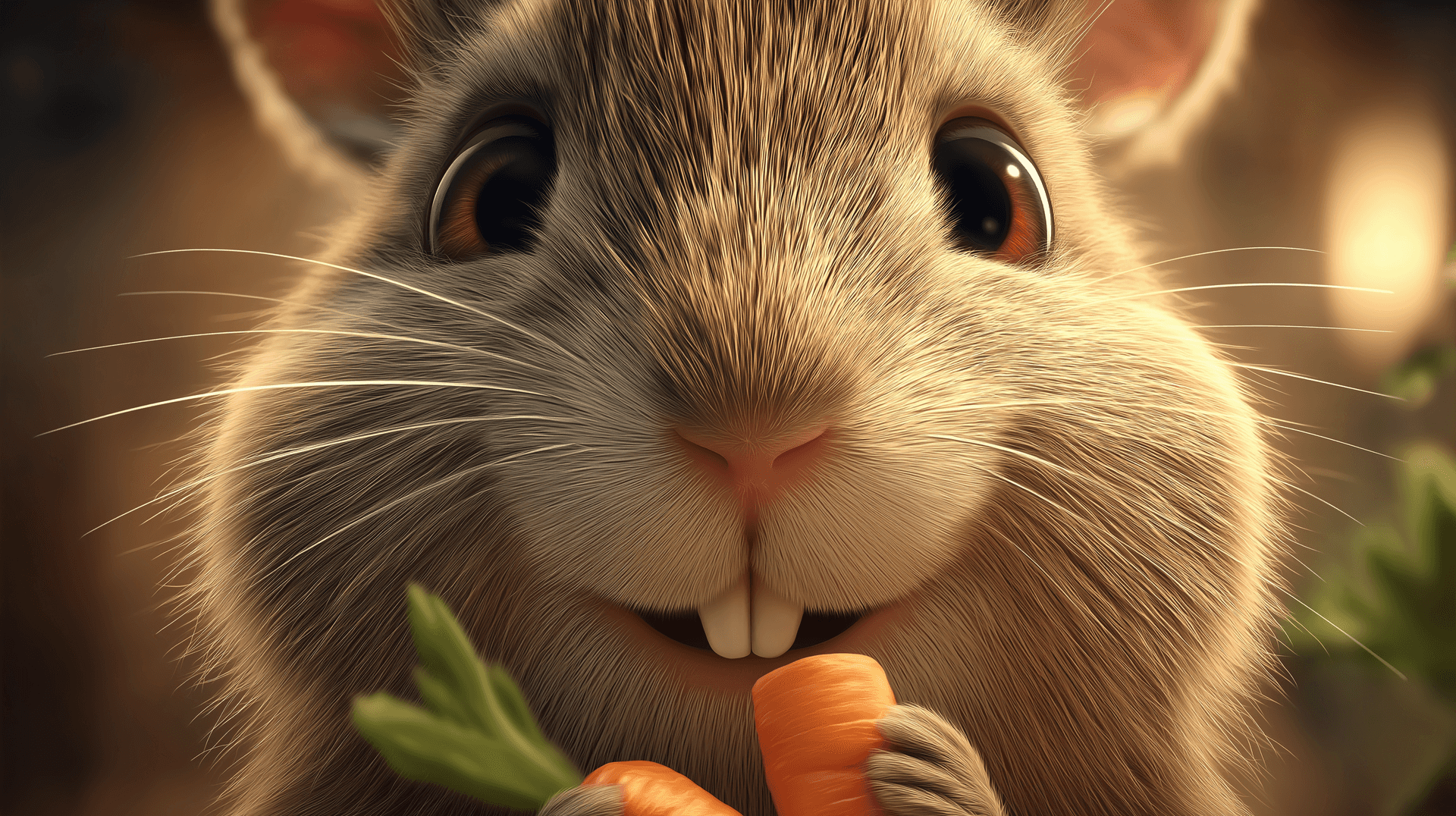 Hamster Eating Carrot Wallpaper