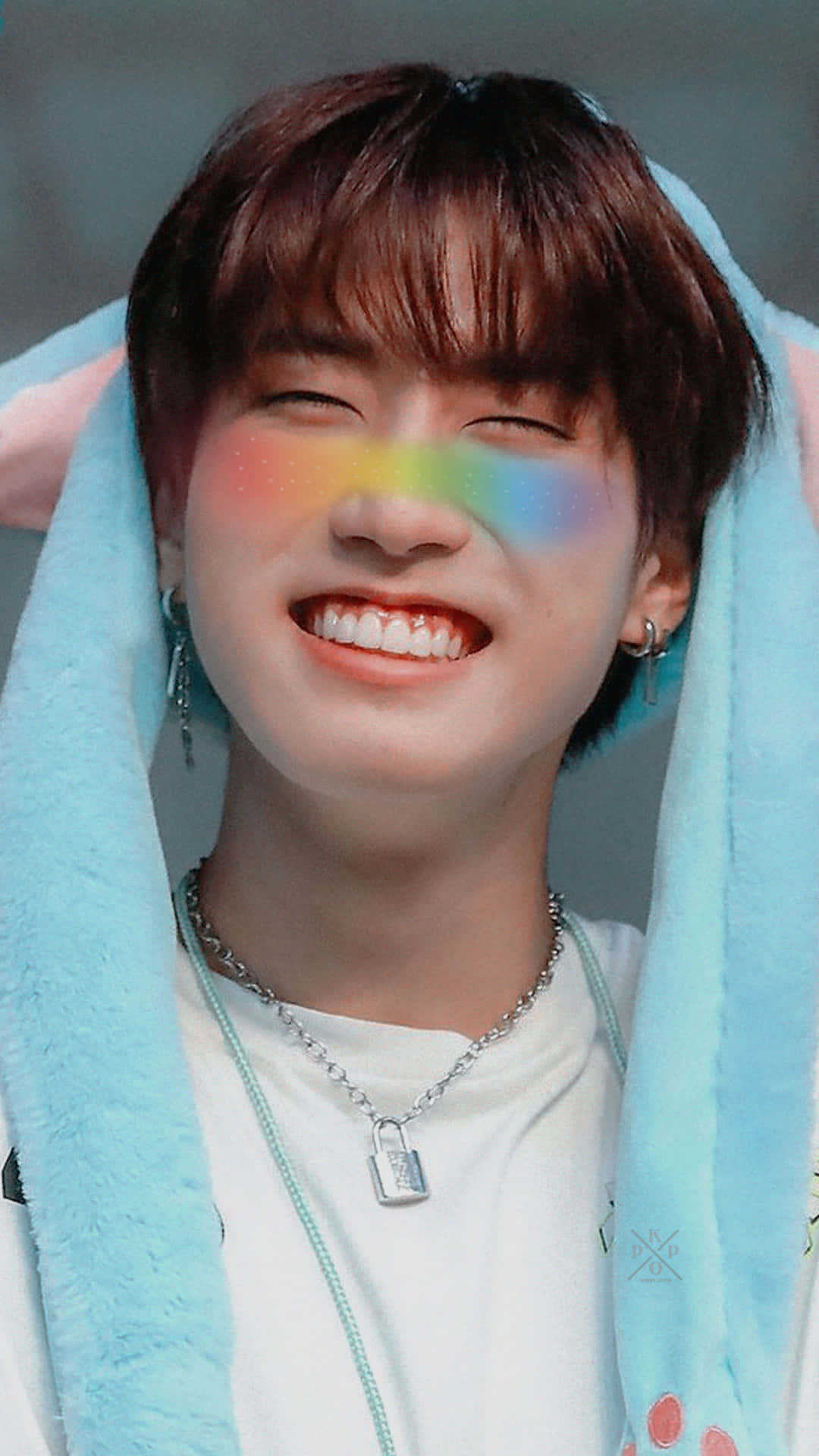 Han Jisung Rainbow Smile Wallpaper