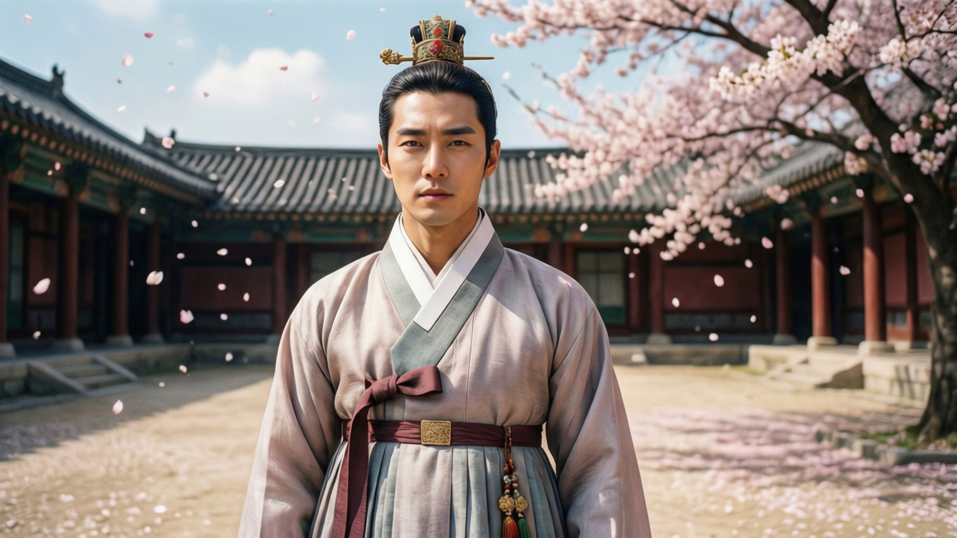 Hanbok Elegance Bakgrunner