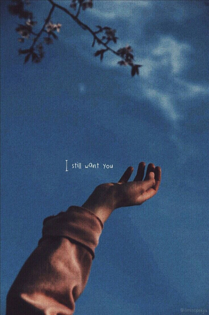 Hand Aesthetic Tumblr Quotes Wallpaper