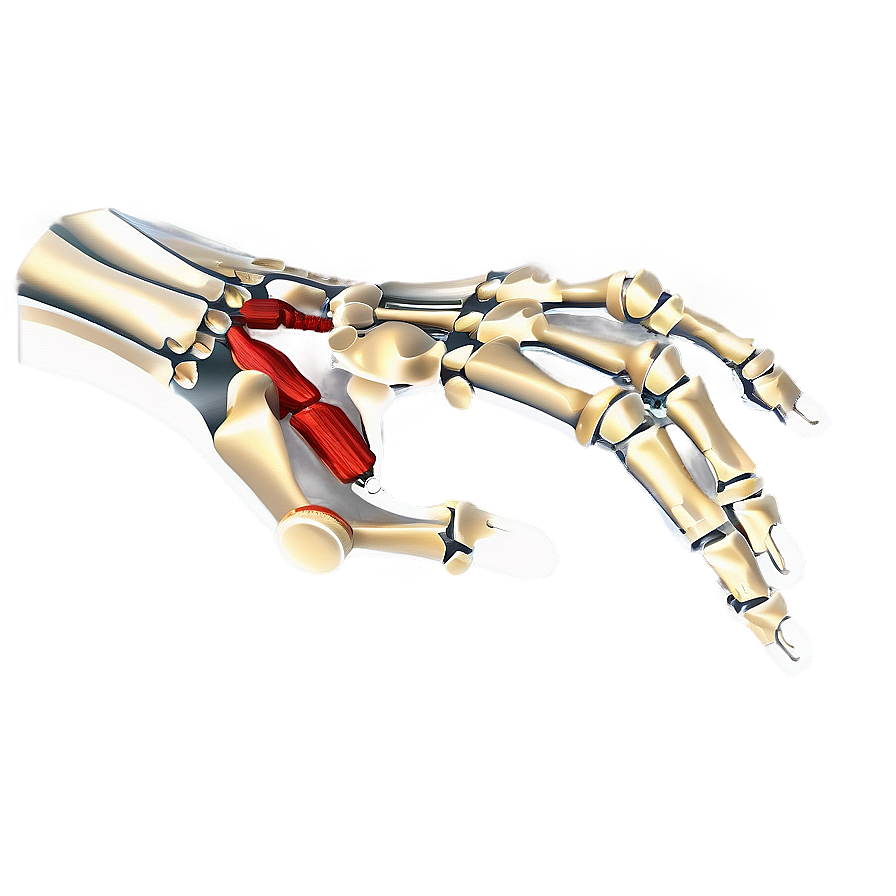 Hand And Wrist Bones Anatomy Png 06132024 PNG