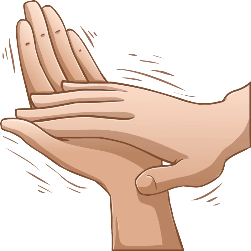 Hand Clapping Illustration PNG