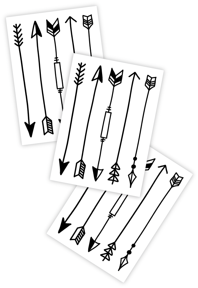 Hand Drawn Arrow Collection PNG