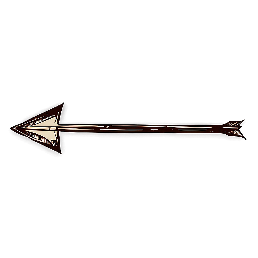 Hand Drawn Arrow D PNG