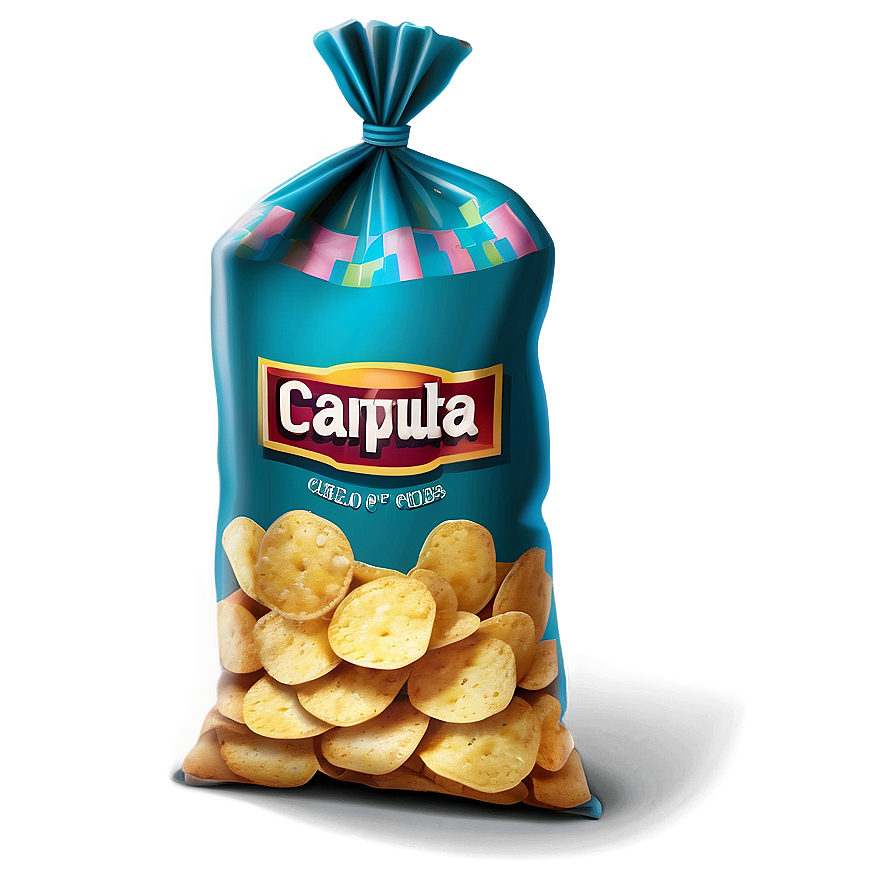 Hand Drawn Bag Of Chips Png 10 PNG