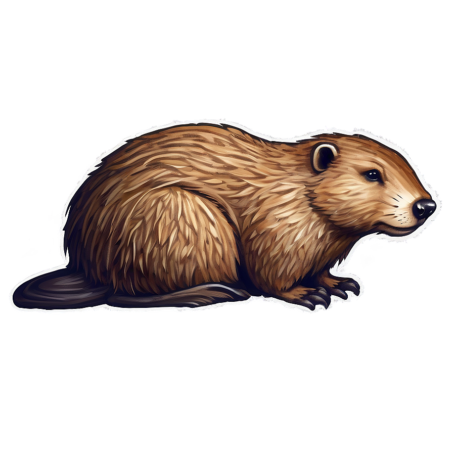 Download Hand-drawn Beaver Sketch Png 83 | Wallpapers.com