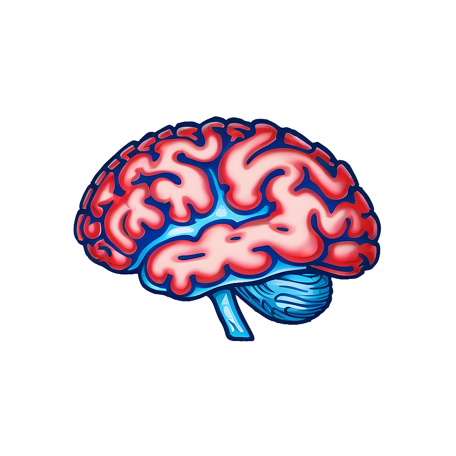 Hand-drawn Brain Outline Png Sfp93 PNG