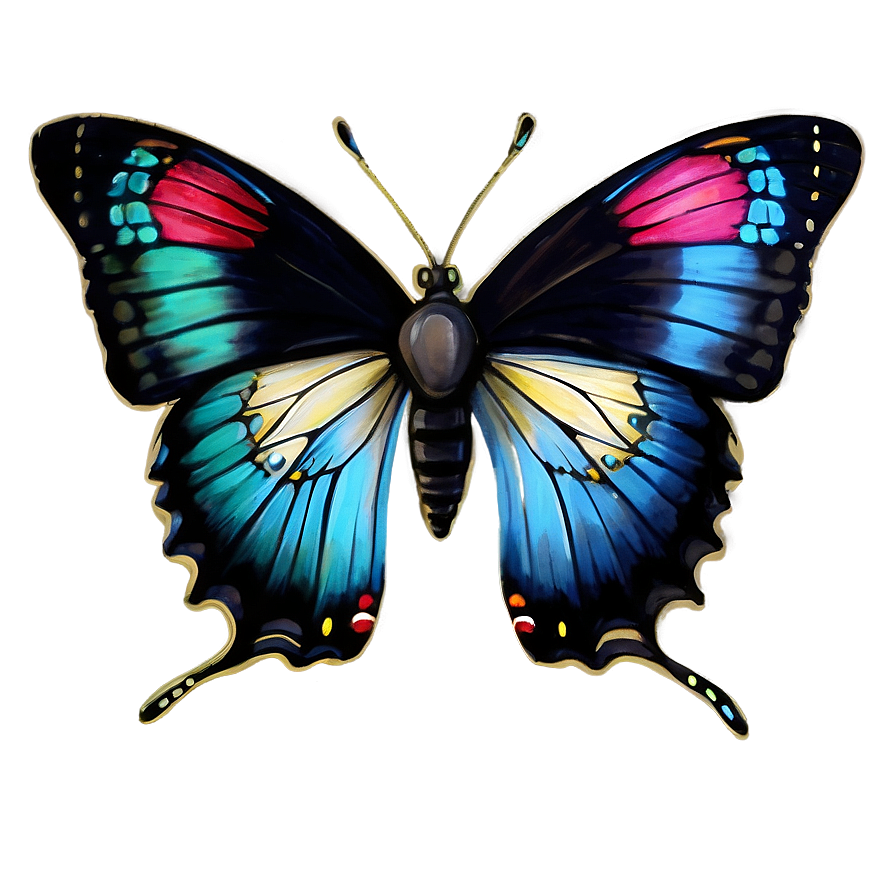 Download Hand Drawn Butterflies Png 31 | Wallpapers.com