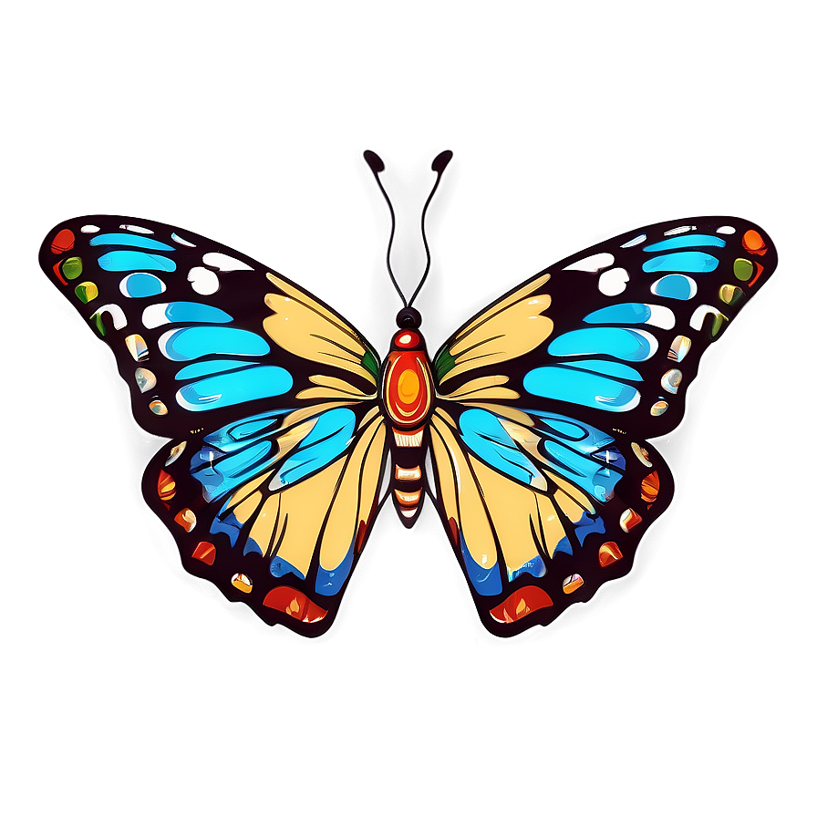 Hand Drawn Butterfly Sketch Png Vyp84 PNG