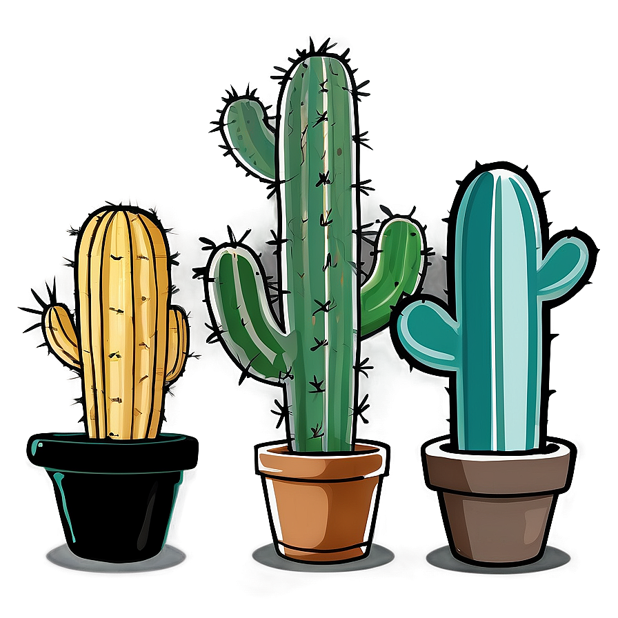 Hand Drawn Cactus Png 15 PNG