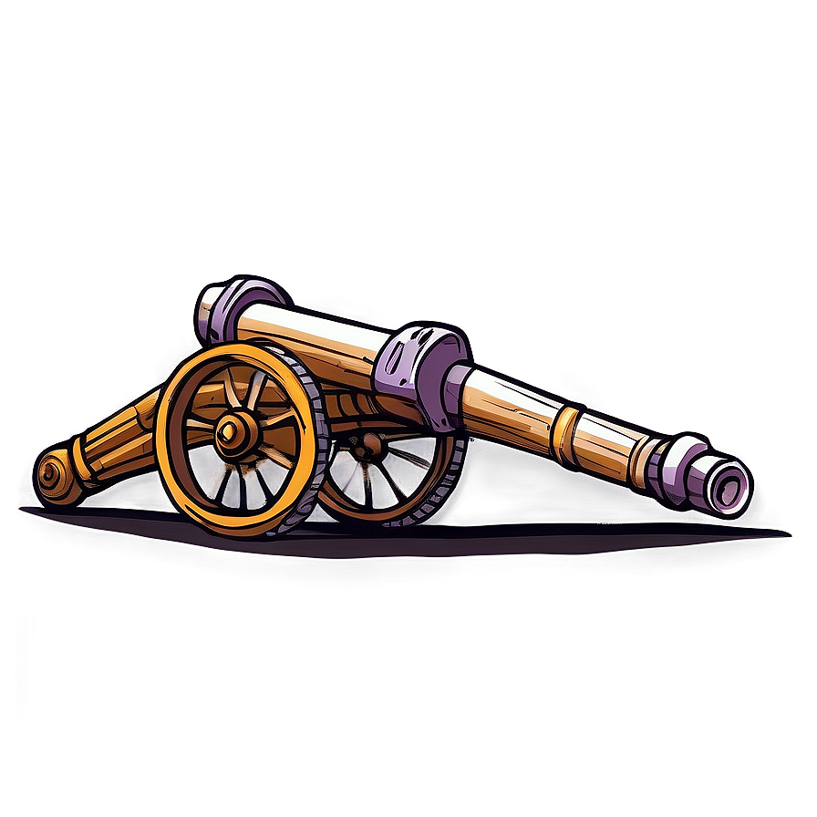 Hand-drawn Cannon Png 05242024 PNG