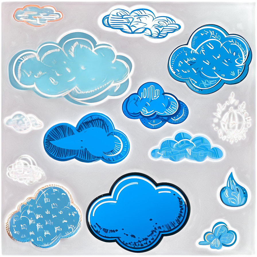 Hand Drawn Cloud Clipart Png Lbd12 PNG