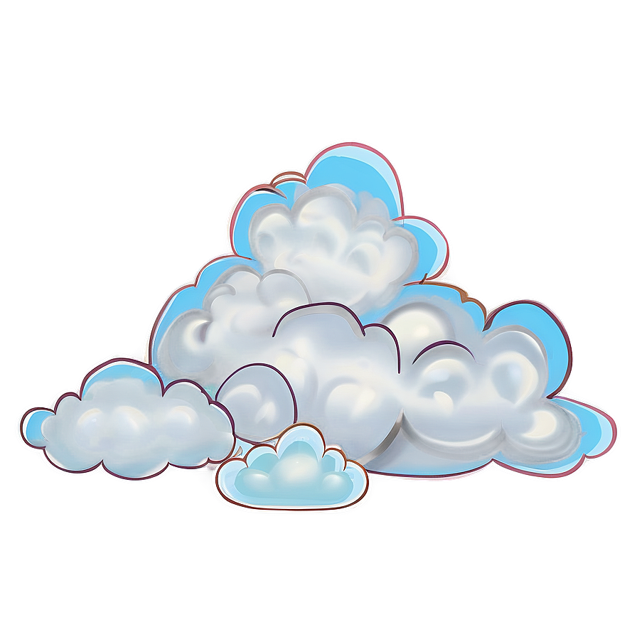 Hand Drawn Clouds Png 04292024 PNG