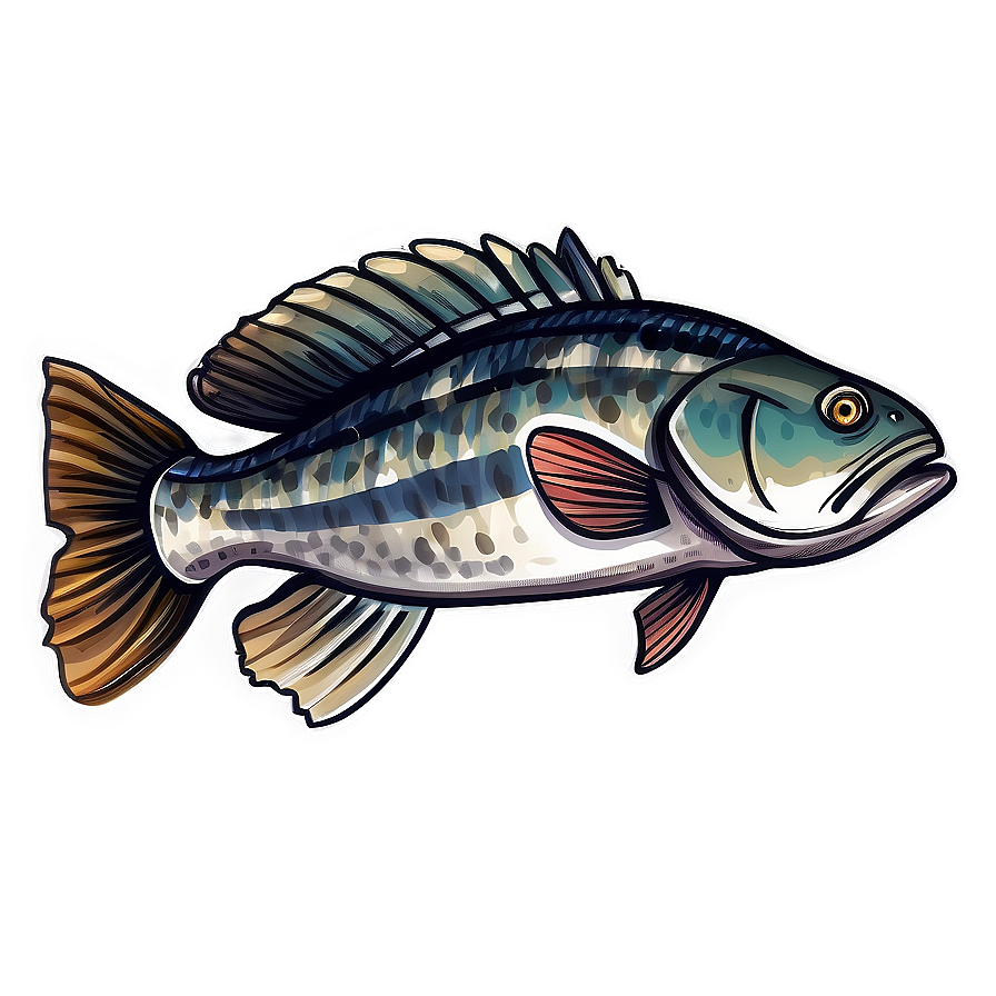 Hand-drawn Cod Fish Png 52 PNG