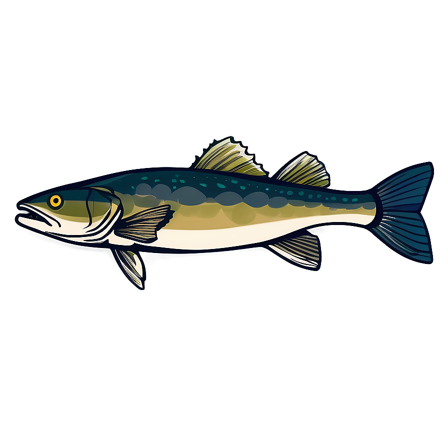 Download Hand-drawn Cod Fish Png Hva87 | Wallpapers.com