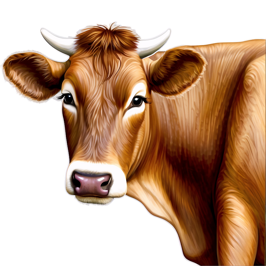 Hand Drawn Cow Face Png Fef5 PNG