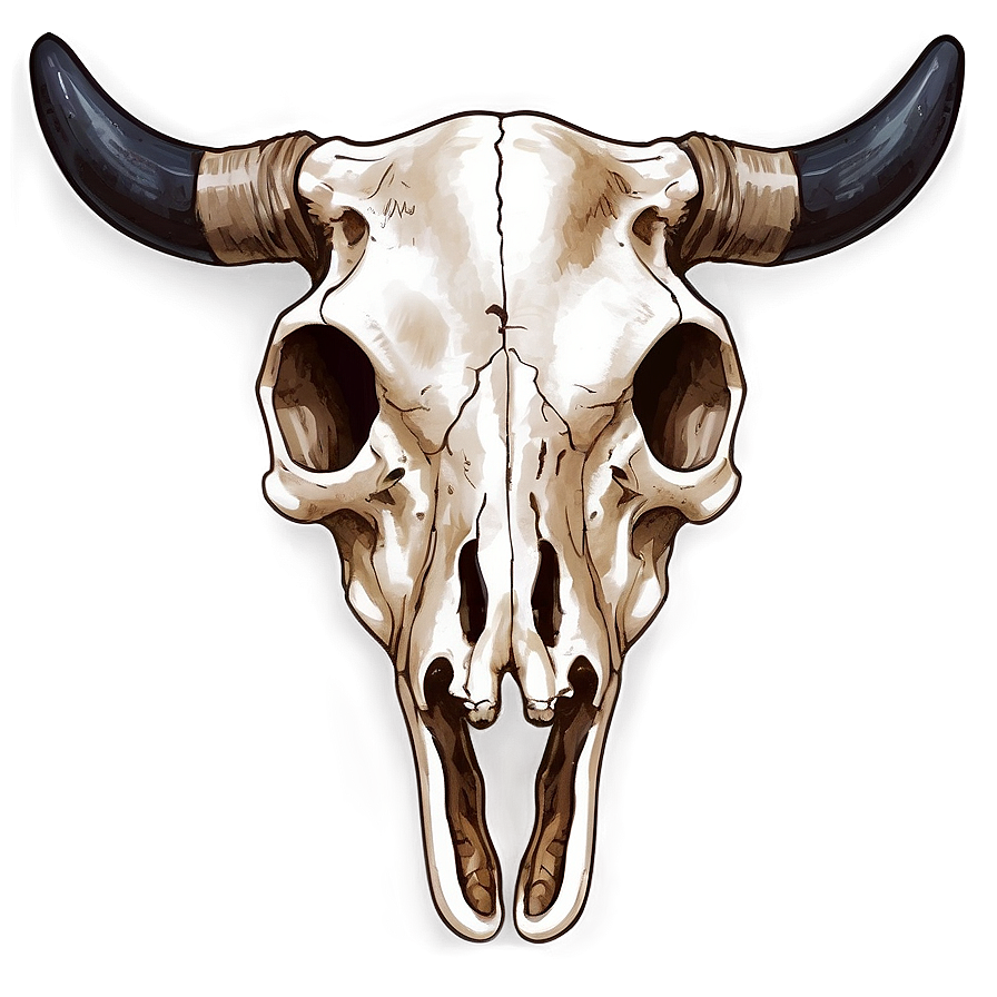 Hand-drawn Cow Skull Png Sps PNG