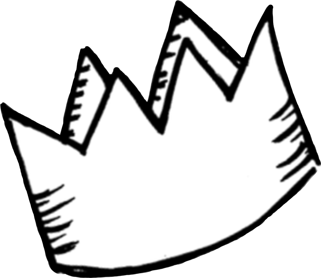 Hand Drawn Crown Illustration PNG