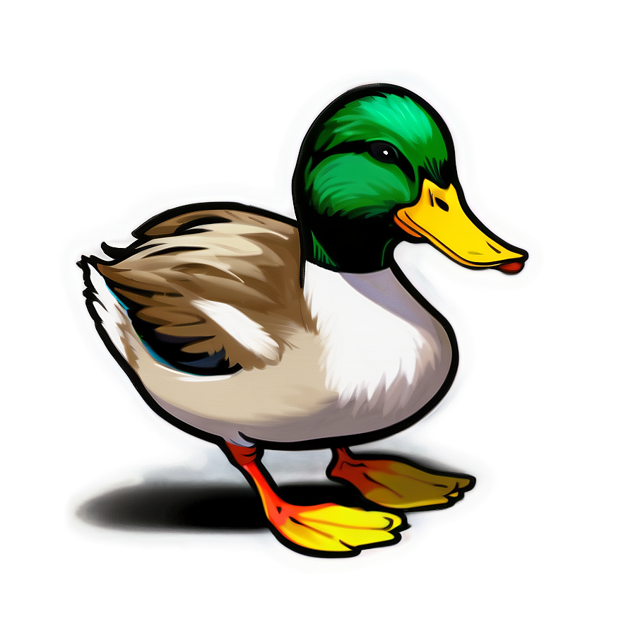 Hand Drawn Duck Sketch Png 05032024 PNG